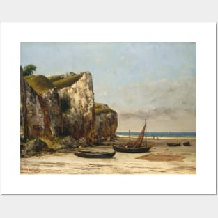 Beach in Normandy by Gustave Courbet Posters and Art